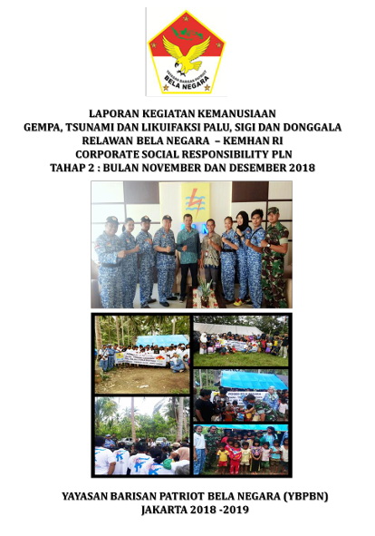 Laporan kegiatan Posko Tsunami Palu - 1